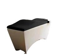GHHZML Materasso Per Lettino Da Massaggio Materasso curvo coprimaterasso in schiuma velluto salone di bellezza mobili tavolo da massaggio moderno nero 70"× 28" per la Bellezza