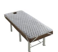 GHHZML Materasso Per Lettino Da Massaggio Materasso for letto da salone di bellezza, cuscino spesso, materasso antiscivolo, tappetino for, for massaggio Tuina con foro per la Bellezza(Gray,70x190cm)