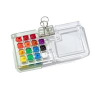 GHHZML Mini Scatole Da Pittura Ad Acquerello 1 pz 8/15 Style Color Box Mini Scatola di colori for acquerelli Libro da pittura portatile Schizzi Viaggio Pittura per Principianti(15)