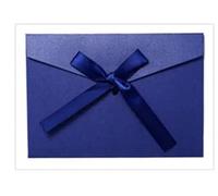 GHHZML Partecipazioni Matrimonio Buste di carta iridescenti vintage da 10 pezzi for lettere postali Set buste lettera Kraft for cartoline regalo invito a nozze per il Fai Da Te(Short-blue)