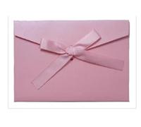 GHHZML Partecipazioni Matrimonio Buste di carta iridescenti vintage da 10 pezzi for lettere postali Set buste lettera Kraft for cartoline regalo invito a nozze per il Fai Da Te(Short-pink)