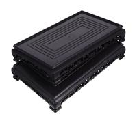 GHHZML Porta Piante da Interno 2 pz Base Rettangolare Pianta in Vaso Riser Robusto Supporto in Plastica for L'artigianato Vasi Ciotole for Pesci Desktop Piante Succulente Display