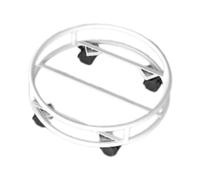 GHHZML Porta Piante da Interno Robusto Supporto for vasi for Piante rotanti con Ruote Portafiori Serratura Silenzioso Portavasi Rotondo Grande carico(White)