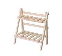 GHHZML Porta Piante da Interno Scaffali for Piante da Esterno Scaffale for Fiori in Legno massello a Doppio Strato Decorazione for Camera Letto Scrivania e organizzazione(Have Rear Bumper)