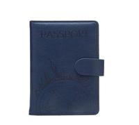 GHHZML Portadocumenti da Viaggio Portafoglio portapassaporto for turismo globale, for uomo e donna, porta carte d'identità, indirizzi, accessori da viaggio portatili(Blue)