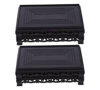 GHHZML Portavasi da Interno 2 Pezzi Base Rettangolare in plastica for Piante Riser Robusto Supporto in Vaso for vasi Artigianali Vasi for Pesci Desktop succulente