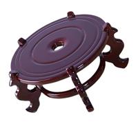 GHHZML Portavasi da Interno Supporto for Piante Espositore in Legno Rustico di Piccole Dimensioni for grasse Porta in Vaso Mensola Bonsai Ciotola for Pesci(Dark Brown)