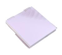 GHHZML Quaderno A Spirale 1 blocco note flip notebook sketch book cancelleria B5 diario foglia(Purple)