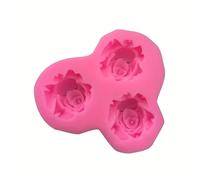 GHHZML Stampo per Candele in Silicone Stampo for Candele in Silicone, 1 Pezzo, a Forma di Tre Rose, Stampo for colata Resina, Adatto for Argilla polimerica, Artigianato Fai da Te, Produzione Sapone