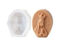 GHHZML Stampo per Candele in Silicone Stampo in Silicone for Candele, Mini Piatto Ovale Rotondo a Forma di Cuore, Croce, Scultura in Resina, Gesso, Decorazione for la casa(Style-06)