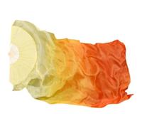 GHHZML Ventaglio per Danza 1 Paio di ventagli Seta Danza del Ventre, Veri Lunghi Fatti a Mano, Il Colore sfumato può Essere un'imitazione(Color 02,120cm Real Silk)