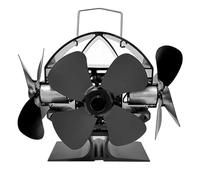 GHHZML Ventola per Stufa a Legna Ventilatore for camino for a risparmio energetico for alimentato a calore senza elettricità Distribuzione efficiente del(12 Blades)