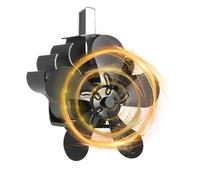 GHHZML Ventola per Stufa a Legna Ventilatore for camino, ventilatore for stufa senza elettricità, silenzioso for bruciatore a legna con 5 pale, for, distributore di calore, for stufe a
