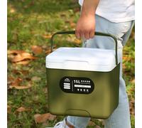 Ghiacciaia portatile da 15 litri, contenitore isolato per bevande sportive,