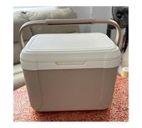 Ghiacciaia rigida, contenitore termico for ghiaccio che trattiene il ghiaccio for 48 ore, borsa frigo portatile con maniglia for campeggio, bevande, spiaggia, picnic, pesca, barca, barbecue(Brown,18L)