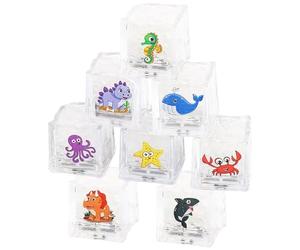 Ghiaccio Bagno Luce - 8-Pezzi Attivazione Acqua, Impermeabile | Giocattoli Bambini Bagliore Nel Buio Sensoriale Per Ragazzi Ragazze Vasca Piscina Doccia Casa Viaggio Compleanno Festa Hobby Set Kit