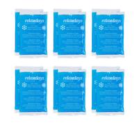 Relaxdays Ghiaccio Gel Termico, 12 Sacchetti Terapia Caldo Freddo, 9x15 cm, Cuscinetti Refrigeranti, Primo Soccorso, Blu