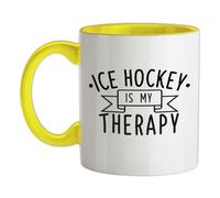 Ghiaccio Hockey Is My Terapia - Ceramica Mug - Giocatore Dischetto Icehockey