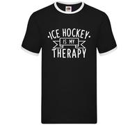 Ghiaccio Hockey Is My Therapy - Uomo Suoneria - Player Puck Icehockey Funny Love