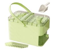 Ghiaccio in plastica Maker Riutilizzabile Tipo di Pressa Contenitore per Ghiaccio Con Coperchio E Cestino Frigorifero Stampo per Ghiaccio Facile Premere Il Frigorifero Gelato Libero