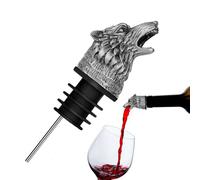 Ghiaccio per liquori con beccuccio per liquore, diffusore per liquori, stile Wolf Head, in acciaio inox, con coperchio apribile per uso domestico.