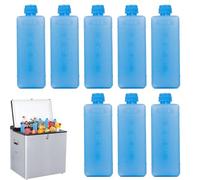 Ghiaccioli Riutilizzabili per Frigo,Ghiaccioli Leggeri | 8 Pezzi Accessori Scatola Freddo Cristallino per Campeggio Pesca Picnic Viaggio Spiaggia Cucina Casa Alimenti