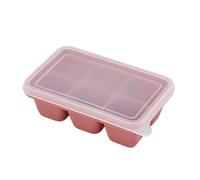 Ghiaccioli Stampi 4/6/8/15/160 Grid Big Ice Tray Mold Giant Jumbo Large Silicone Cube Square DIY Maker(6Grid-Pink,4pcs)