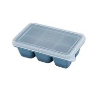 Ghiaccioli Stampi 4/6/8/15/160 Grid Big Ice Tray Mold Giant Jumbo Large Silicone Cube Square DIY Maker(6Grid-Dark Blue,4pcs)