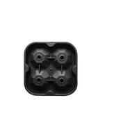 Ghiaccioli Stampi Vassoio facile da estrarre, adatto for forniture for feste a base di whisky, stampo for ghiaccio in silicone 3D a forma diamante, cubo riutilizzabile(Color04,Black)