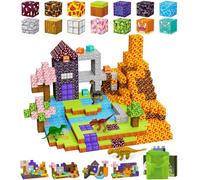 GHIAKQYT Blocchi da costruzione magnetici, set da 100 pezzi di mattoncini magnetici fai da te con 4 dinosauri, giocattoli creativi per bambini a partire da 3, 4, 5, 6, 7, 8 anni (2 cm)