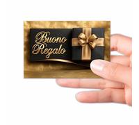 GHIBLI 100 Buoni Regalo 8,5x5,5 cm - Biglietti Eleganti in Cartoncino da Compilare per Omaggi, Gift Card Offerte Negozi Estetista Parrucchiera, Voucher Sconto Clienti, Coupon Regali Aziende
