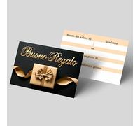 GHIBLI 100 Buoni Regalo, Biglietti Omaggio da Compilare, Gift Card Piccole per Negozi Abbigliamento Estetista Parrucchiera, Voucher Offerta o Sconto Clienti, Mini Coupon cartoncino per risparmiare