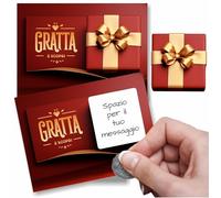 GHIBLI 24 Biglietti Gratta e Vinci Personalizzati per Feste, Compleanni, Natale, Matrimoni. Idea originale per Regali a Dipendenti, Parenti e Amici. Offerte Sconti Omaggi a Clienti con Sorpresa