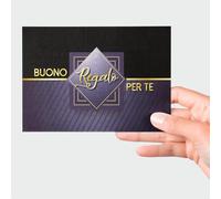 GHIBLI 25 Buoni Regalo cm 15x10 - Gift Card personalizzabili - Biglietti Omaggio Eleganti da compilare - Voucher per Sconti Negozi Parrucchiera Estetista Studi Uffici - Coupon per Offerte Clienti