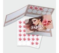 GHIBLI 250 Tessere Fedeltà + 2500 Bollini a Colori Inclusi. Fidelity Card per Parrucchieri e Centri Estetici. Carte Punti con Etichette Adesive da Incollare nelle Caselle per Fidelizzare la Clientela