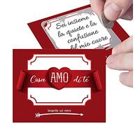 GHIBLI 5 Biglietti Gratta e Vinci Personalizzati Ti Amo Perché - Sorpresa Romantica al tuo Amore, Per Lui o Lei, Fidanzato Fidanzata, Messaggio d’Amore per San Valentino, Anniversario