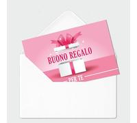 GHIBLI 50 Buoni Regalo 8,5x5,5 cm con buste - Biglietti Eleganti in Cartoncino da Compilare per Omaggi, Gift Card Offerte Negozi Estetista Parrucchiera, Voucher Sconto Clienti, Coupon Aziende