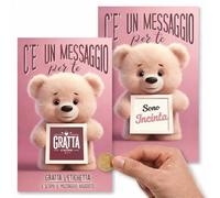 GHIBLI Biglietto Gratta e Vinci per Annuncio Gravidanza - Idea Originale con Sorpresa da Grattare Sono Incinta - Bebè in Arrivo - Modo Alternativo per Dire Diventerai Papà, Nonna, Zia