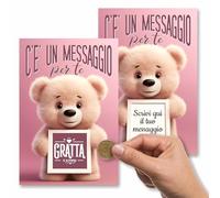 GHIBLI Biglietto Gratta e Vinci Personalizzato per San Valentino, Sorpresa, Annuncio Gravidanza, Anniversario, Vuoi essere la mia testimone madrina padrino - Per Lei o per Lui. Busta inclusa