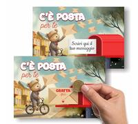 GHIBLI Biglietto Gratta e Vinci Personalizzato per San Valentino, Sorpresa, Annuncio Gravidanza, Anniversario, Vuoi essere la mia testimone madrina padrino - Per Lei o per Lui. Busta inclusa
