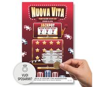 GHIBLI Gratta e Vinci VUOI SPOSARMI? Mi vuoi sposare ? Biglietto Lotteria per proposta di matrimonio originale. Gratta e scopri la sorpresa. Idea divertente per fidanzamento