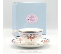 Ghibli Kiki's Delivery Service Jiji Cat Tea Cup Saucer Blue Noritake Bone China