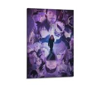 GHIBYN Poster decorativo da parete a tema anime, motivo: incantesimo, ritorno alla battaglia, poster decorativo su tela, poster decorativo moderno, per camera da letto, 30 x 45 cm