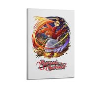 GHIBYN Poster decorativo da parete a tema anime Rurouni Kenshin, poster decorativo su tela, stampa moderna, per camera da letto, per camera da letto, 30 x 45 cm
