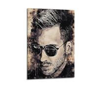 GHIBYN Poster decorativo da parete con Disc Jockey Calvin Harris, stampa artistica su tela, poster decorativo moderno per camera da letto (60 x 90 cm)
