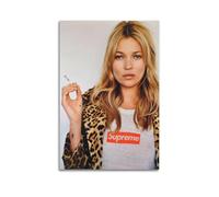 GHIBYN Poster decorativo da parete di Kate Moss, top model su tela, poster decorativo moderno per camera da letto, per camera da letto, 30 x 45 cm
