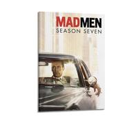 GHIBYN Poster decorativo da parete, su tela, motivo: Mad Men Stagione 7, poster decorativo moderno per camera da letto, per camera da letto, 40 x 60 cm