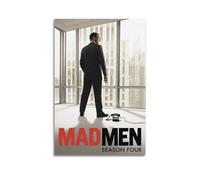 GHIBYN Poster decorativo da parete su tela, motivo serie TV Mad Men Stagione 4, poster decorativo moderno per camera da letto, per camera da letto, 40 x 60 cm