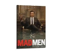 GHIBYN Poster decorativo da parete, su tela, serie TV Mad Men Stagione 3, poster decorativo moderno per camera da letto, per camera da letto, 20 x 30 cm