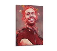 GHIBYN Poster su tela, motivo: Disc Jockey Calvin Harris, stampa artistica su tela, decorazione moderna per camera da letto, 60 x 90 cm